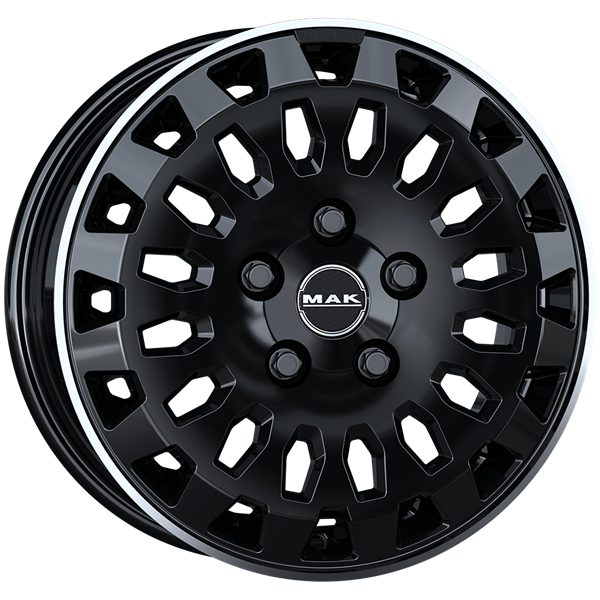 MAK Overland Black Mirror Lip 7,00x17 5x114,30 ET45,00