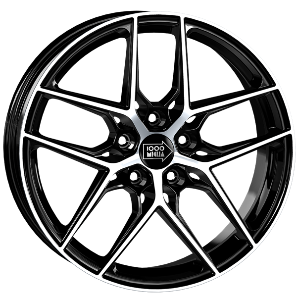 Mille Miglia MM1004 Black Polished 7,50x17 5x108,00 ET45,00