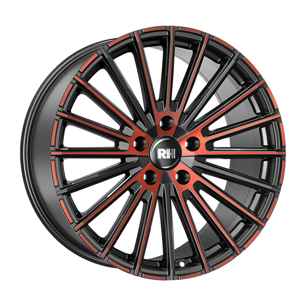 RH Alurad WM Flowforming Black Polished Red 8,00x17 5x114,30 ET45,00